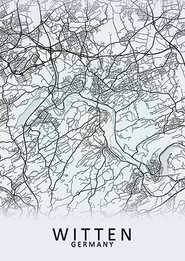 Witten Germany City Map