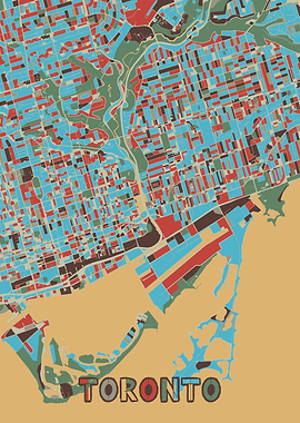 toronto map retro 2