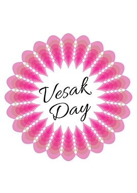 Vesak day pink lotus
