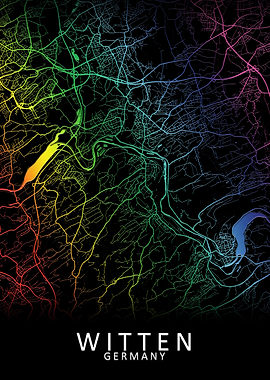 Witten Germany City Map