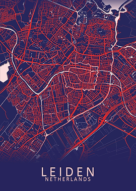 Leiden Netherlands Map
