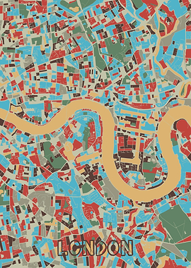 london map retro 2