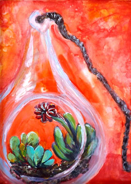 Succulents in Glass
