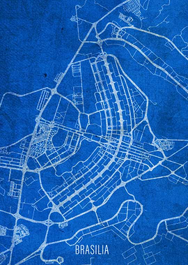 Brasilia City Street Map
