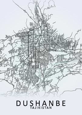 Dushanbe Tajikistan Map
