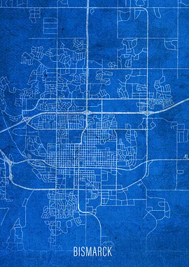 Bismarck City Street Map