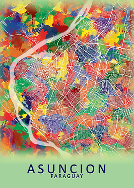 Asuncion Paraguay City Map