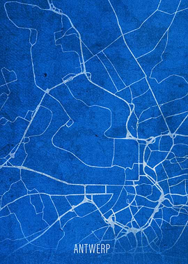 Antwerp City Street Map