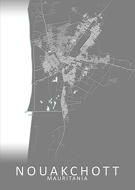 Nouakchott Mauritania Map