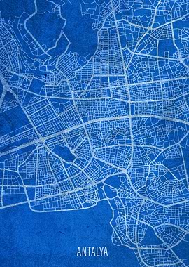 Antalya City Street Map