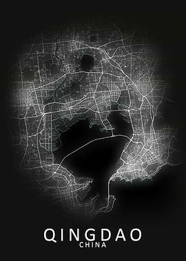 Qingdao China City Map
