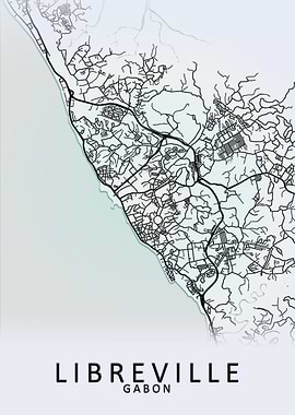 Libreville Gabon City Map