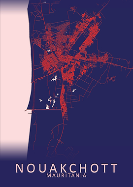 Nouakchott Mauritania Map