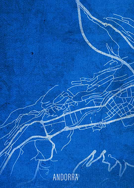 Andorra City Street Map