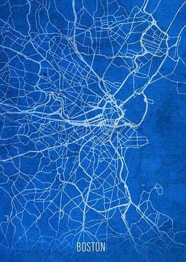 Boston City Street Map