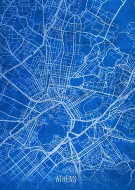 Athens City Street Map