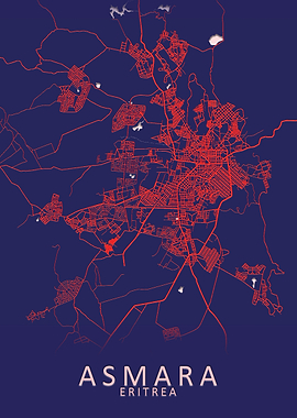 Asmara Eritrea City Map