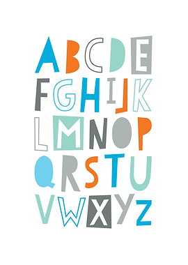 ALPHABET trendy type BOY