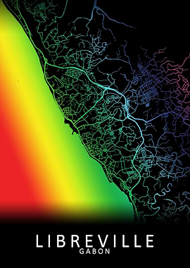Libreville Gabon City Map