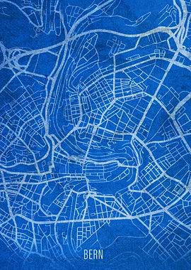 Bern City Street Map