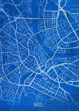 Basel City Street Map