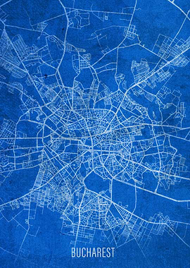 Bucharest City Street Map