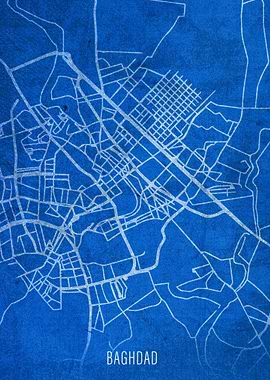 Baghdad City Street Map