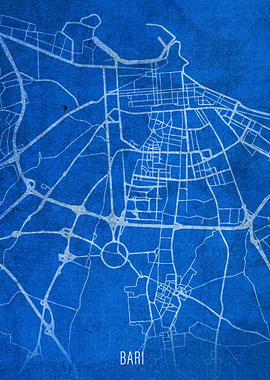 Bari City Street Map