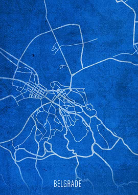 Belgrade City Street Map