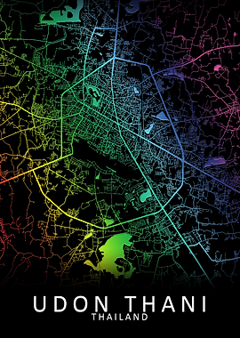 Udon Thani Thailand Map