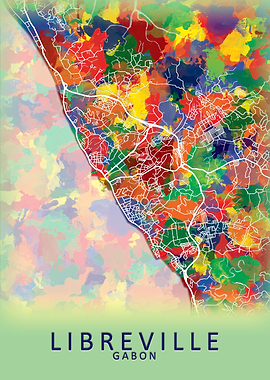 Libreville Gabon City Map