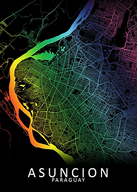 Asuncion Paraguay City Map