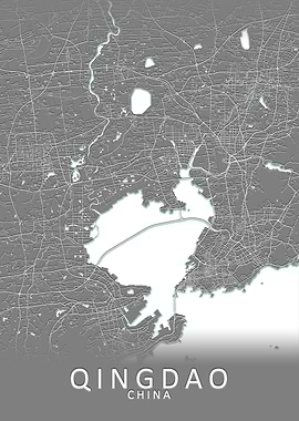 Qingdao China City Map