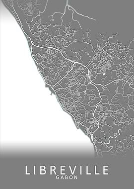 Libreville Gabon City Map