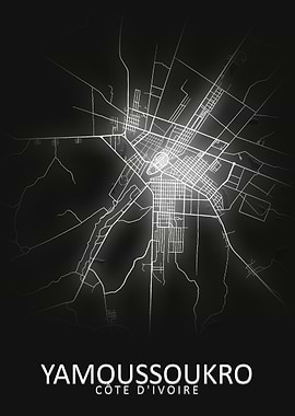 Yamoussoukro City Map