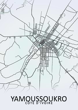 Yamoussoukro City Map