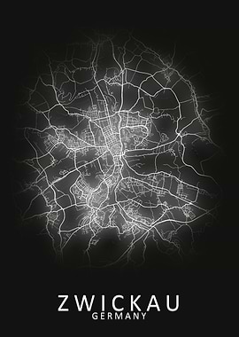 Zwickau Germany City Map