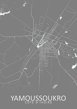 Yamoussoukro City Map