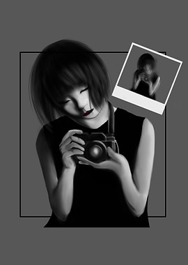 red lips girls play camera