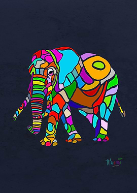 Rainbow Elephant