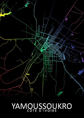 Yamoussoukro City Map