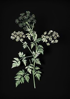 Vintage Hemlock Flowers