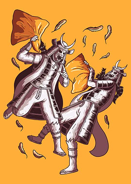 The Samurai Pillow Fight