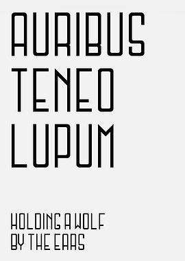 Holding A Wolf By The Ears