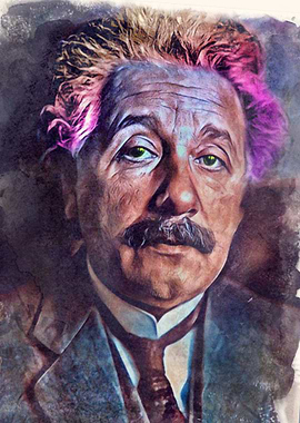 coloring on Albert Einstei