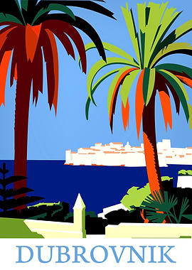 Dubrovnik under the palms