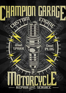 Garage Motorcycle Mechanic