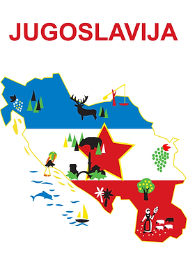 Yugoslavia tourist map