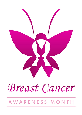 Pink ribbon with faces