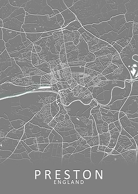 Preston England City Map